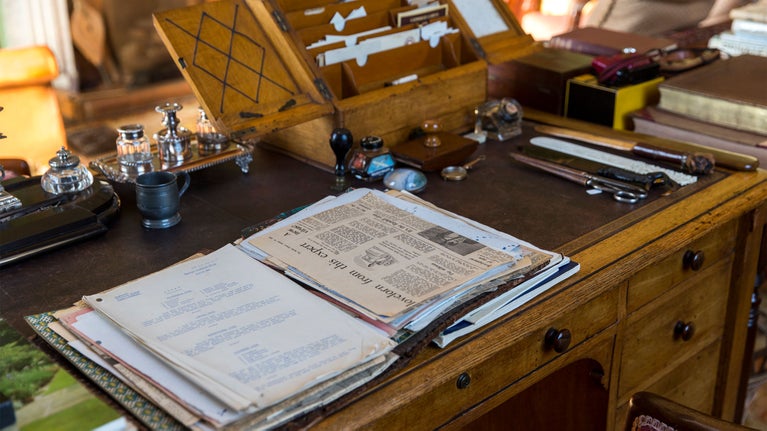 The Study at The Argory, County Armagh, Northern Ireland